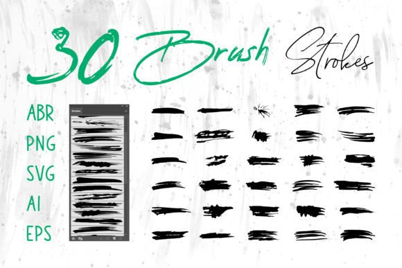Download Brush Set, Abstract Grunge Brush Set - Grunge brush Collection